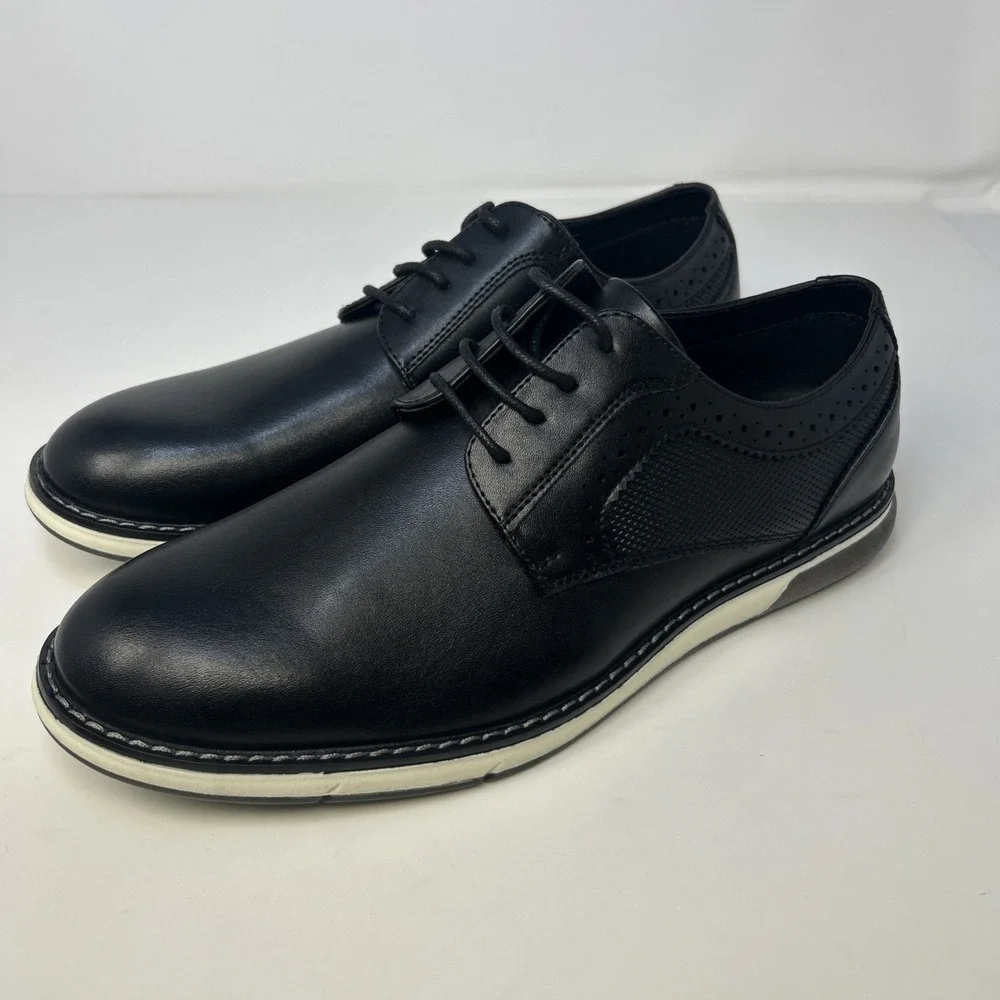Bruno Marc Men's CrossFlex GentEdge Oxford Dress‎ Sneakers Black Size 8.5 NIB